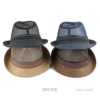 Bbyter หมวกหนัง ผ้าลินิน ระบายอากาศ สไตล์ตะวันตก คาวบอย แฟชั่นฤดูร้อน สําหรับผู้ชาย