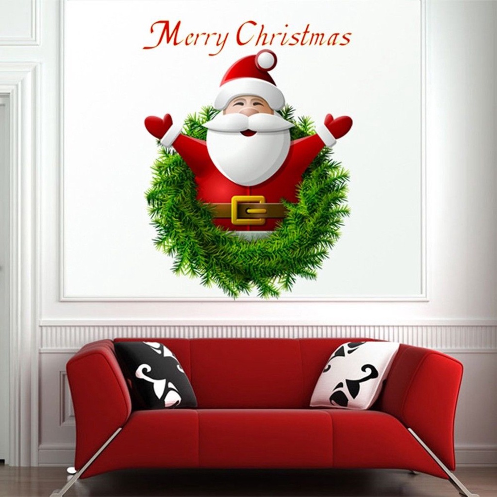 สติกเกอร์-ลายซานตาคลอส-สุขสันต์วันคริสต์มาส-สําหรับตกแต่งบ้าน-หน้าต่าง-brzone