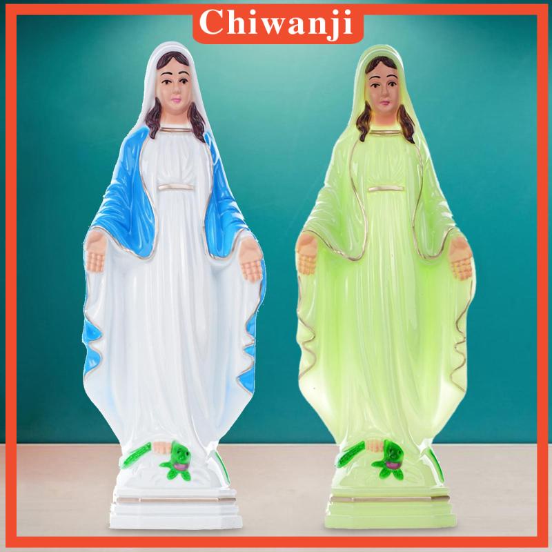 chiwanji-รูปปั้นพระแม่มารี-พร-สําหรับตกแต่งโต๊ะ-บาร์-ระเบียง-ของสะสม