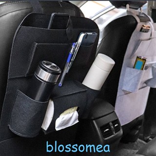 Blossomea กระเป๋าเก็บของ อเนกประสงค์ หลายช่อง ยืดหยุ่น อุปกรณ์เสริม สําหรับติดเบาะหลังรถยนต์