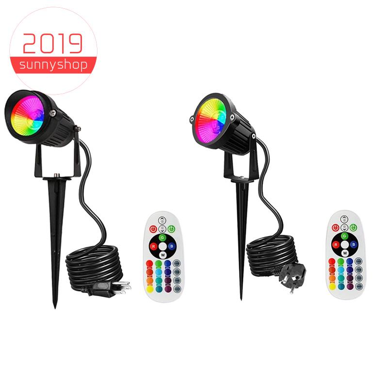 ใหม่ หลอดไฟ RGB COB LED 12V ปลั๊ก US กันน้ํา สําหรับติดตกแต่งสวน สนาม ...