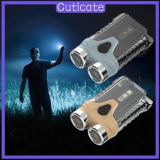 [CUTICATE] พวงกุญแจไฟฉาย 7 โหมด ขนาดเล็ก USB สําหรับรถยนต์ โรงรถ ตกปลา ทํางาน แบกเป้ สวน