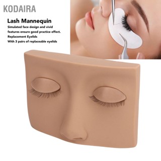 KODAIRA Lash Mannequin Head ถอดซิลิโคนเปลี่ยนหัวนางแบบขนตาสำหรับการฝึกอบรม