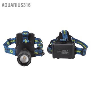Aquarius316 ไฟหน้า USB 3000lm กันน้ำ 90 องศาปรับแฮนด์ฟรีไฟฉายคาดศีรษะฉุกเฉินกลางแจ้งแบบชาร์จไฟได้
