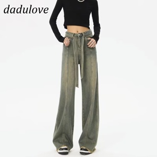 DaDulove💕 New American Ins High Street Retro Jeans Niche Loose High Waist Wide Leg Pants Large Size Trousers