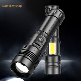 [Domybestshop.th] ไฟฉาย LED COB 1500LM 1800LM XHP70 XHP160 กันน้ํา IPX4 ชาร์จ USB