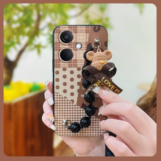 Bear bracelet cute Phone Case For OPPO K11/OnePlus Nord CE3/1+Nord CE3 silicone Waterproof protective case Dirt-resistant