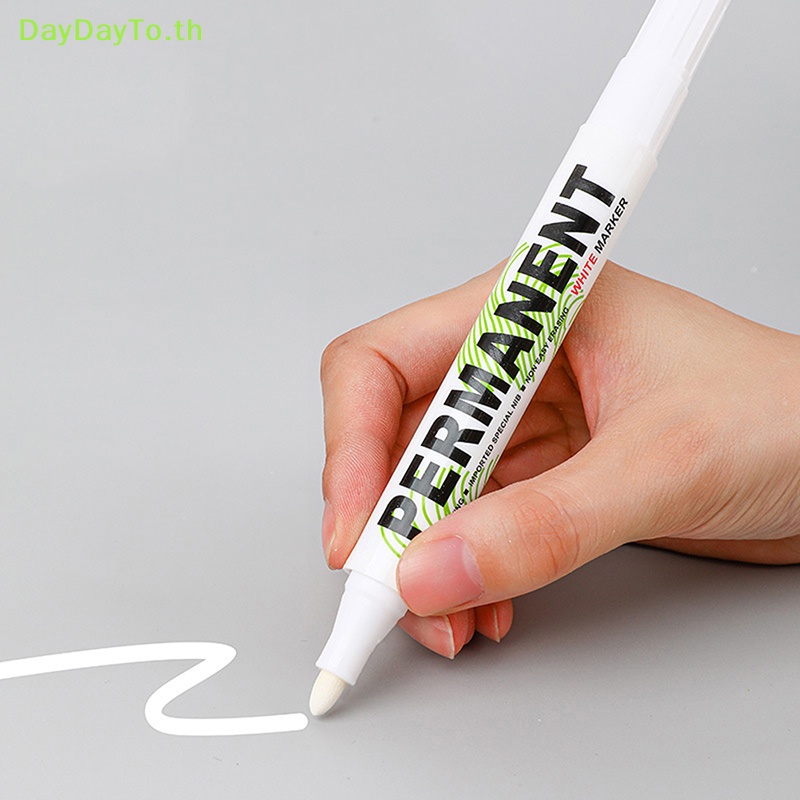 daydayto-ปากกามาร์กเกอร์-พลาสติก-กันน้ํามัน-สีขาว-สําหรับเขียน-วาดภาพ-อัลบั้ม-กราฟฟิตี้-โน้ตบุ๊ก-diy-1-ชิ้น