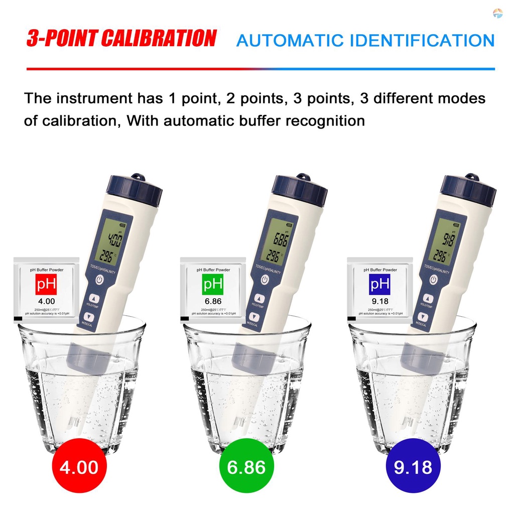 fash-5-in-1-เครื่องทดสอบคอมโบ-มัลติพารามิเตอร์-แบบมืออาชีพ-ph-ec-tds-salinity-thermometer-เครื่องทดสอบอเนกประสงค์-ดิจิทัล-เครื่องทดสอบคุณภาพน้ํา