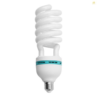 Banana_pie หลอดไฟฟลูออเรสเซนต์ 135W 5500K Daylight E27 Socket 110V ประหยัดพลังงาน สําหรับสตูดิโอถ่ายภาพ วิดีโอ