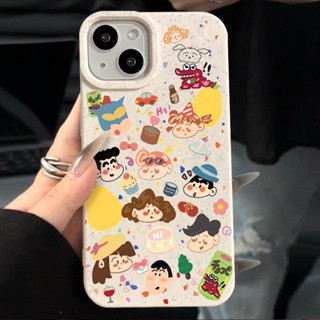 เคสโทรศัพท์มือถือ กันฝุ่น กันตก ลายการ์ตูนชินจัง สําหรับ Iphone 11 15 12 13 14 Pro Max 7Plus 8Plus XR XS