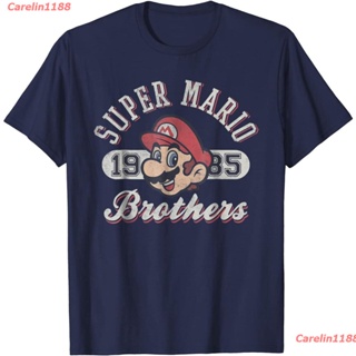 Carelin1188 New เสื้อยืดพิมพ์ลาย Super Mario Bros 1985 Face สไตล์วินเทจสําหรับผู้ชาย discount แฟชั่นสไตล์เรียบง่าย