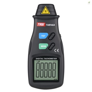 Enew)tasi TA8146A เครื่องวัดรอบเครื่องยนต์ดิจิทัล แบบมือถือ 2.5-99999RPM ไม่สัมผัส เลเซอร์ ฟังก์ชั่นความจํา หมุนได้ พร้อมกระเป๋าผ้า สําหรับมอเตอร์ พัดลม เครื่องซักผ้า รถยนต์