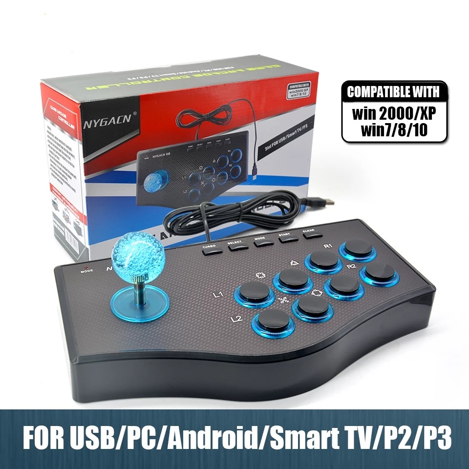 usb-wired-game-controller-เกม-rocker-จอยสติ๊ก-usbf-stick-สำหรับ-ps3คอมพิวเตอร์-pc-gamepad-เกมคอนโซล