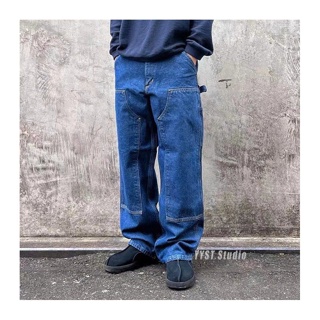 95TR CARHARTT main line double knee jeans Mens Heavy washed thickened loose American overalls