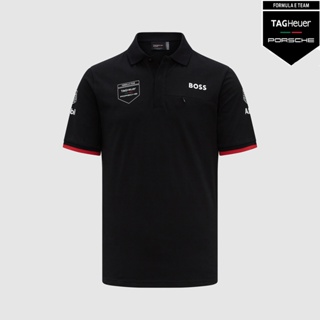 เสื้อโปโล แขนสั้น ลายทีมมอเตอร์สปอร์ต TAGHeuer PORSCHE แฟชั่นฤดูร้อน สําหรับผู้ชาย และผู้หญิง 2023