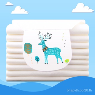 Handkerchief Sweat-Isolation Scarf Childrens Cotton Kindergarten Sweat-Absorbing Towel Handkerchief Baby Back Towel 6-Layer Breathable Gauze SL402045