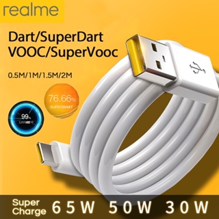 Realme Super Fast Charge Cable Cargador 6.5A Oppo Type C สายโทรศัพท์ Vooc Supervooc 65W  Narzo 30a 20pro X50 Pro 5g X7 Xt X2 6.5a OPPO 6A Cable