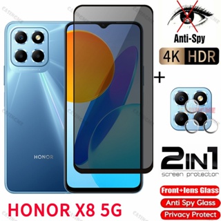 ฟิล์มกระจกนิรภัยกันรอยหน้าจอ ป้องกันการแอบมอง เพื่อความเป็นส่วนตัว สําหรับ Honor X8 5G Honor X8 X 8 HonorX8 4G 5G