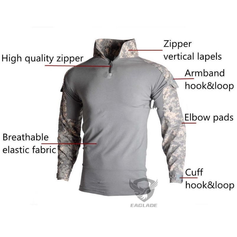 eaglade-เสื้อเชิ้ตยาว-ลายกบยุทธวิธี-ydjx-g2-hxlt-in-acu-ยืดหยุ่น-ป้องกันข้อศอก