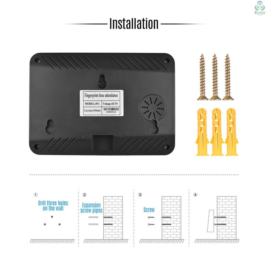 เครื่องสแกนลายนิ้วมือ-หลายภาษา-พร้อมหน้าจอ-lcd-2-4-นิ้ว-รองรับดิสก์-u-19-มาใหม่