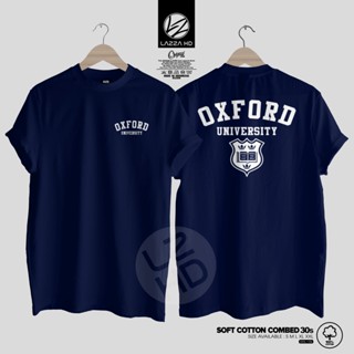 เสื้อยืด พิมพ์ลายโลโก้ UNIVERSITY OF OXFORD Distro