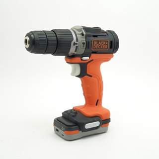 Electrol_Shop-BLACK+DECKER สว่านกระแทกไร้สาย 10มม. 12V รุ่น BDCHD12US1-B1 สินค้ายอดฮิต ขายดีที่สุด