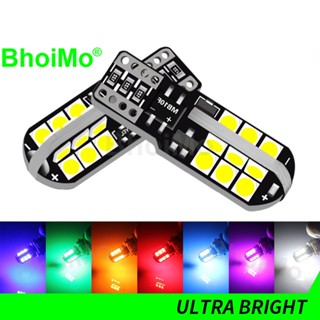 Bhoimo CANBUS หลอดไฟ led 4W Nonpolar 24SMD T10 3030 W5W 194 ดวง ไฟแสดงสถานะภายในรถยนต์ ไฟอ่านหนังสือ ป้ายทะเบียน มาร์กเกอร์ แผนที่ท้ายรถ รถจักรยานยนต์ ไฟสัญญาณจอดรถ DC12V