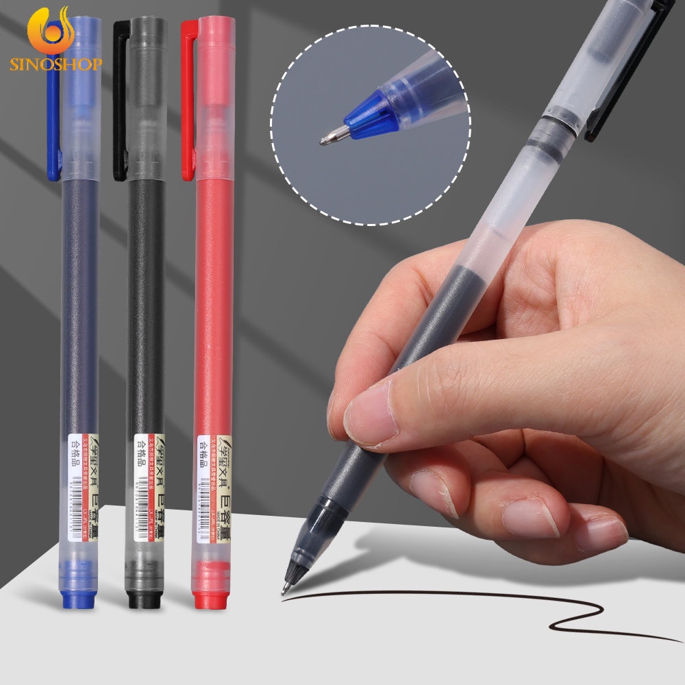 better-for-you-ปากกาหมึกเจล-0-5-มม-ความจุสูง-สีดํา-ฟ้า-สําหรับเขียน-โรงเรียน-สํานักงาน-เครื่องเขียน