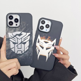 เคสโทรศัพท์มือถือ ผิวด้าน พิมพ์ลาย Transformers Beast Wars สองชั้น สําหรับ iPhone 14 Pro Max 13 12 Pro Max 11