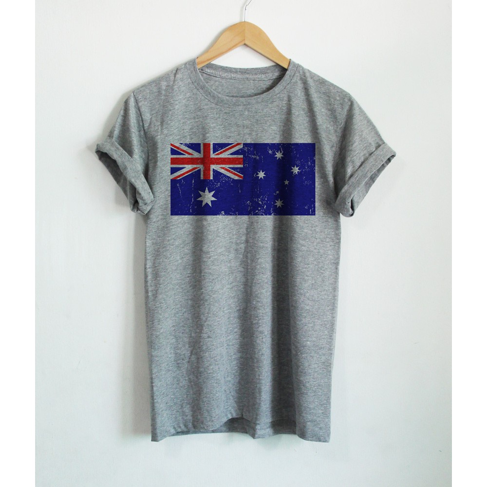 เสื้อยืดลาย-ธงชาติออสเตรเลีย-ประเทศ-ออสเตรเลีย-australia-flag-เสื้อยืดสกรีน-แขนสั้น-คอกลม