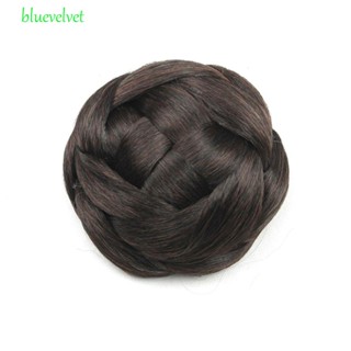 Bluevelvet มวยปลอม สีน้ําตาล คุณภาพสูง เครื่องประดับผมสังเคราะห์ สไตล์เรโทร สําหรับผู้หญิง