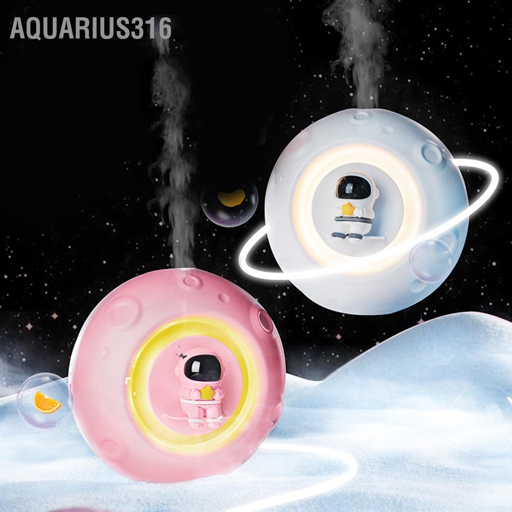 aquarius316-เครื่องกระจายน้ำมันหอมระเหย-เครื่องกระจายกลิ่นอโรม่าพร้อมความชื้น-เวลากระจายกลิ่น-พร้อมไฟกลางคืนรูปนักบินอวกาศ