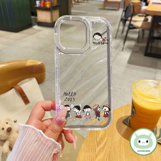 เคสโทรศัพท์มือถือ TPU นิ่ม แบบใส กันกระแทก ปิดด้านหลัง ลายเด็กผู้หญิงน่ารัก สําหรับ Iphone X XS XR XsMax IP 7 8 Plus 11 Pro Max 12 13 14 Pro Max