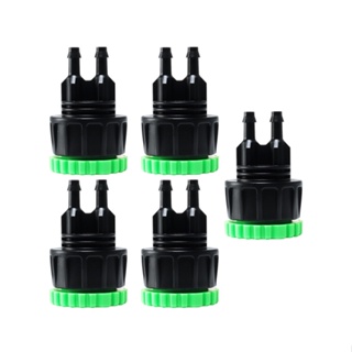 5pcs Convenient Long Lasting Faucet Adapter Garden Tools 2 Ways Splitters Non Leak Drip Irrigation Hose Connectors