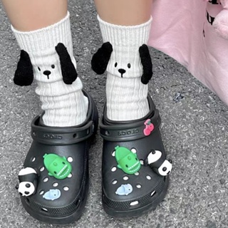 ถุงเท้ากีฬา ผ้าฝ้าย แบบนิ่ม ลายการ์ตูน Snoopy น่ารัก เหมาะกับฤดูใบไม้ผลิ และฤดูใบไม้ร่วง สไตล์ญี่ปุ่น สําหรับเด็กผู้หญิง และนักเรียน