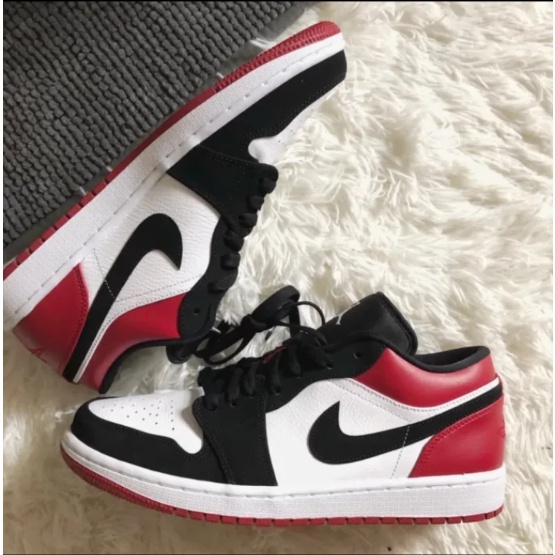 ของแท้-100-nike-air-jordan-1-low-bred-toe-รองเท้าผ้าใบ