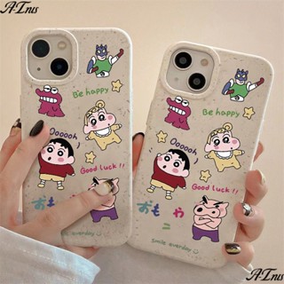 เคสโทรศัพท์มือถือ แบบนิ่ม ลายการ์ตูนชินจัง กันกระแทก สําหรับ Apple Iphone 14pro max 13 8p7 11