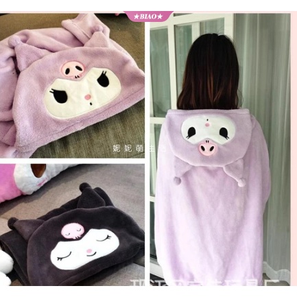 เสื้อคลุม-ผ้าห่ม-ลาย-sanrio-cinnamoroll-kuromi-melody-แฟชั่นฤดูหนาว-สําหรับบ้าน-หอพัก