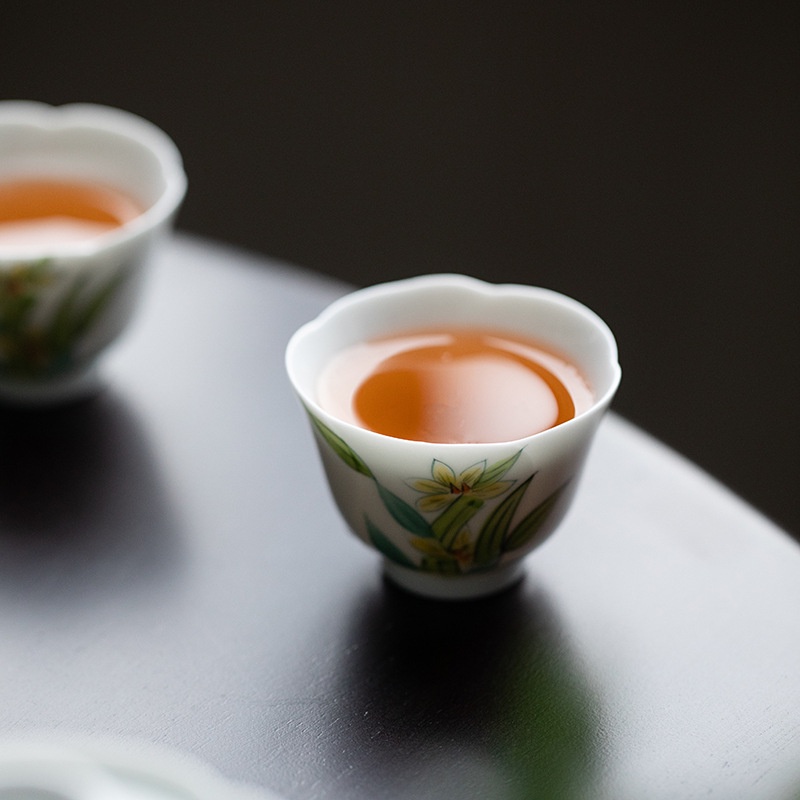 narcissus-orchid-tea-cup-huayun-ชุดถ้วยชาเซรามิก-สไตล์ญี่ปุ่น-สําหรับครัวเรือน