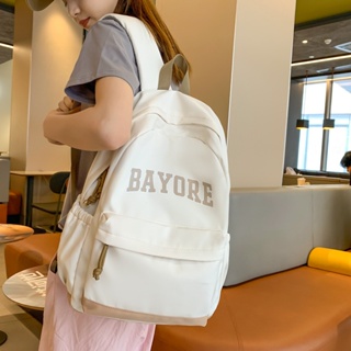 【พร้อมส่ง】กระเป๋านักเรียน กระเป๋าเป้สะพายหลัง น้ําหนักเบา สไตล์ญี่ปุ่น เรียบง่าย สําหรับนักเรียนมัธยมต้น
