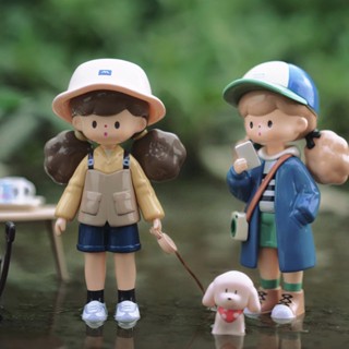 【ของแท้】ตุ๊กตาฟิกเกอร์ F.un Molinta V6 Camping Vlog Series Blind Box เครื่องประดับ สําหรับของขวัญ