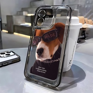 เคสโทรศัพท์มือถือ แบบนิ่ม ลายสุนัข ป้องกันรอย สําหรับ Apple Iphone 13 14promax 11 12 7