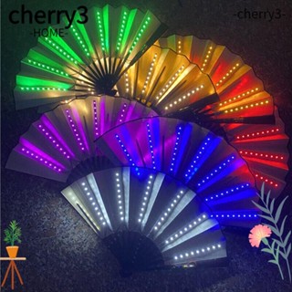 CHERRY3 ใหม่ พัดไฟนีออน Led เรืองแสง หลากสีสัน 13 นิ้ว สําหรับตกแต่งงานปาร์ตี้ ไนท์คลับ