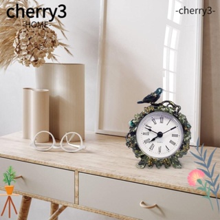 Cherry3 นาฬิกานก เคลือบ สไตล์วินเทจ สําหรับห้องนอน