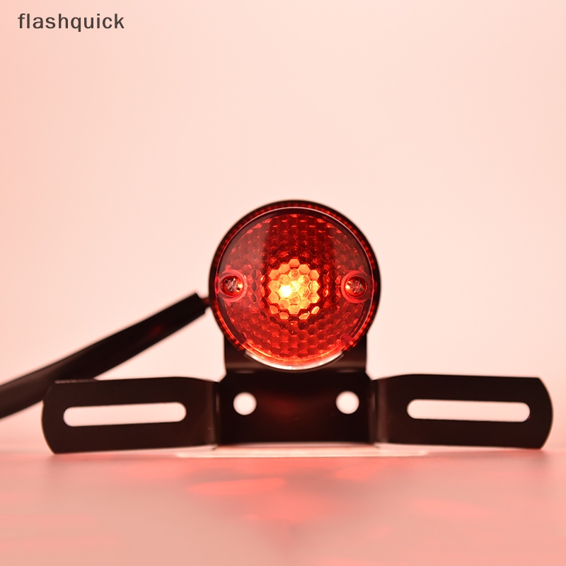 flashquick-ไฟท้ายรถจักรยานยนต์-เลนส์สีแดง-12v-nice