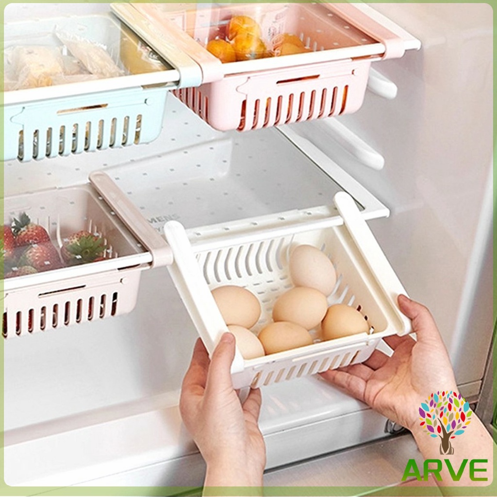 ลิ้นชักตู้เย็น-ลิ้นชักเพิ่มที่เก็บของในตู้เย็น-ปรับขนาดได้-ลิ้นชักอเนกประสงค์-เพิ่มพื้นที่ในการจัดเก็บของ