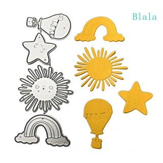 Blala แผ่นแม่แบบโลหะ ตัดลายดอกทานตะวัน สําหรับตกแต่งสมุด กระดาษ การ์ด DIY