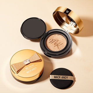 Tiktok explosion# Marco Andy bowknot Diamond Oil Control air cushion BB cream concealer natural nude makeup holding no card powder belt replacement 8vv