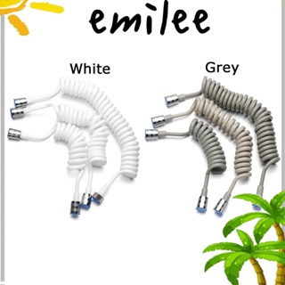 EMILEE สายฝักบัวอาบน้ํา แบบสปริง ยืดหยุ่น 1.5 2 3 เมตร อุปกรณ์เสริม สําหรับห้องน้ํา